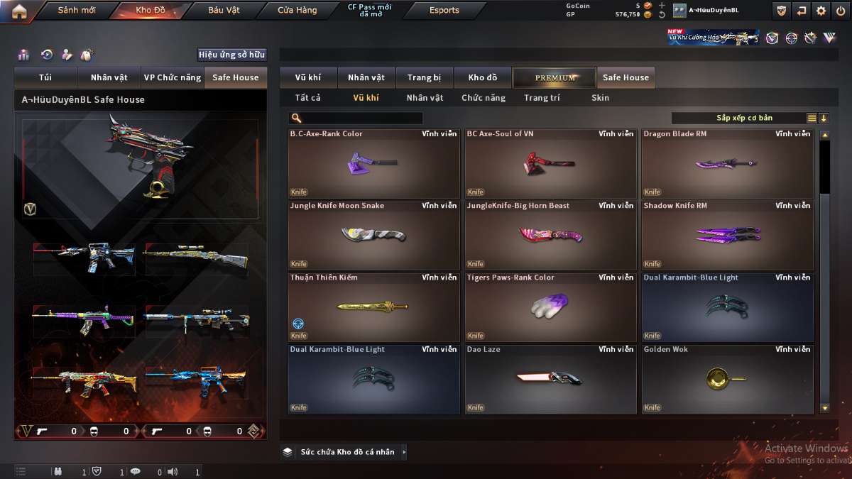 shop acc cf uy tin gia re